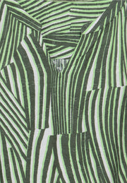 Cecil - Grön mönstrad klänning i dobby