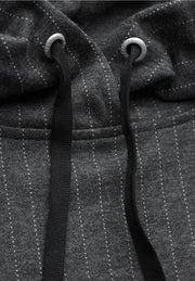 Cecil - Grå kritstrecksrandig klänning