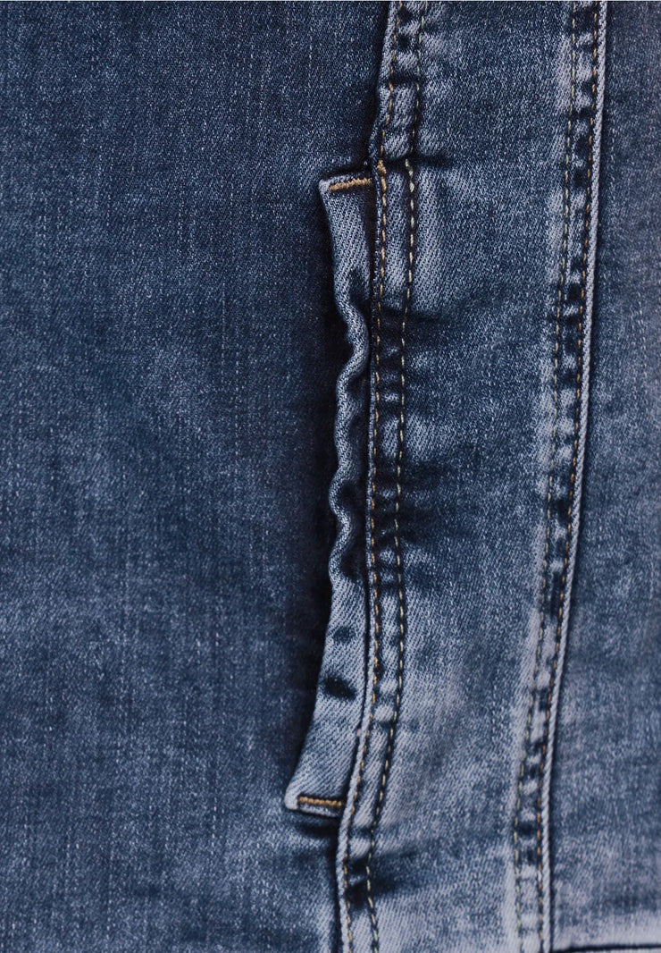 Cecil - Blå tvättad jeansjacka