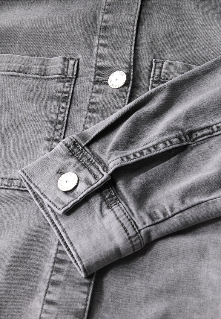 Cecil - Grå denim overshirt