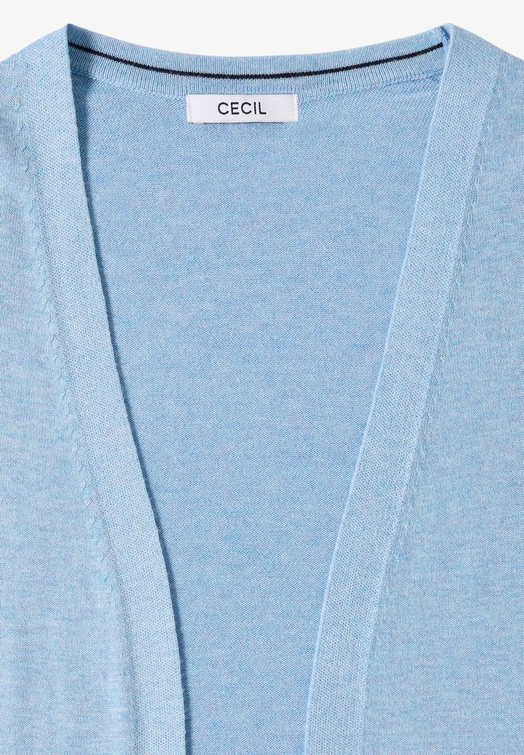 Cecil - Ljusblå kofta i bomull viskos