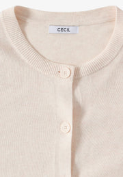 Cecil - Beige kofta med knappar