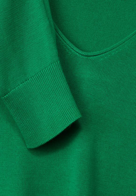 Cecil - Grön v-ringad tröja