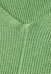 Cecil - Grön v-ringad stickad tröja