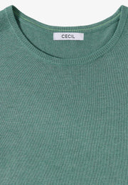 Cecil - Grön finstickad tröja
