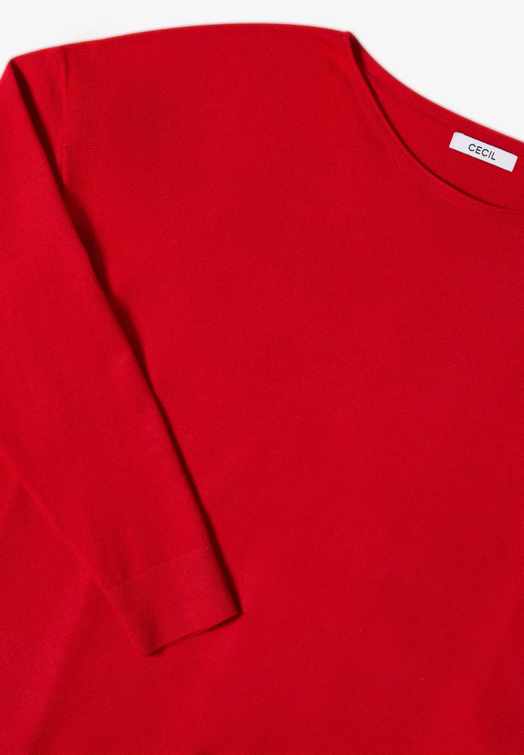 Cecil - Röd stickad tröja