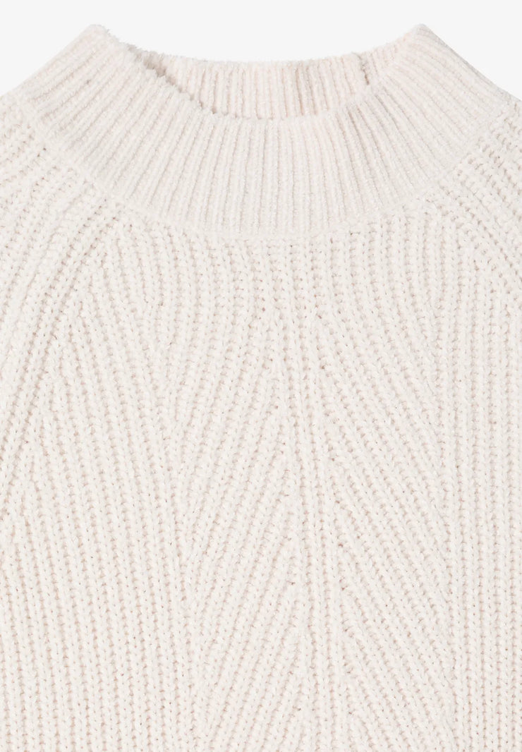 Cecil - Off white tröja i chenille