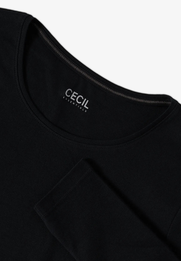 Cecil - Pia långärmad topp eko bomull