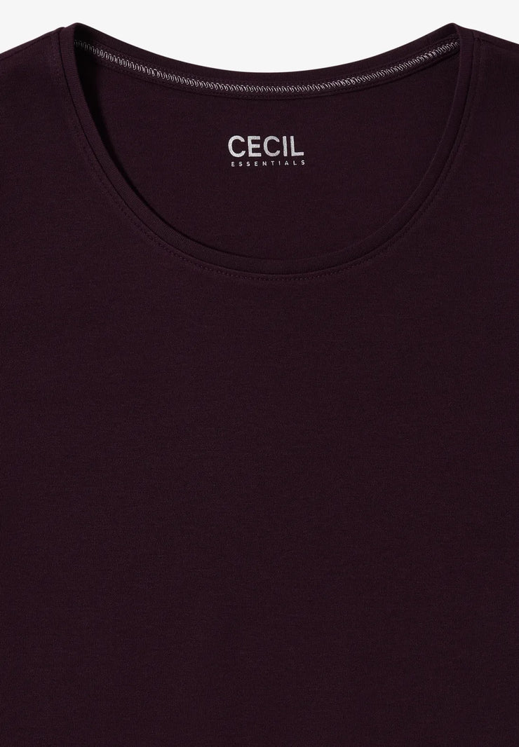 Cecil - Pia långärmad topp eko bomull