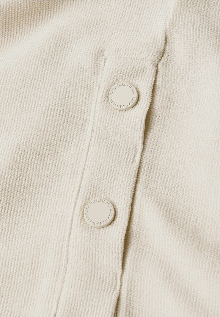 Cecil - Bouclé t-shirt med knappar