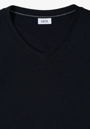 Cecil - Mörkblå t-shirt eko bomull