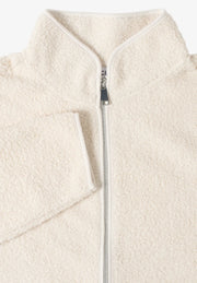 Cecil - Vit kort teddyjacka