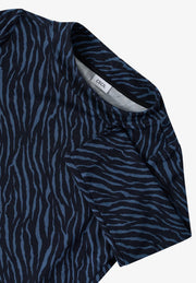 Cecil - Blå zebramönstrad topp