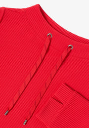 Cecil - Röd topp i ottomanjersey