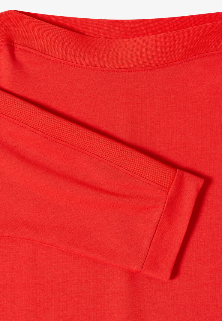 Cecil - Röd topp med fladdermusärm