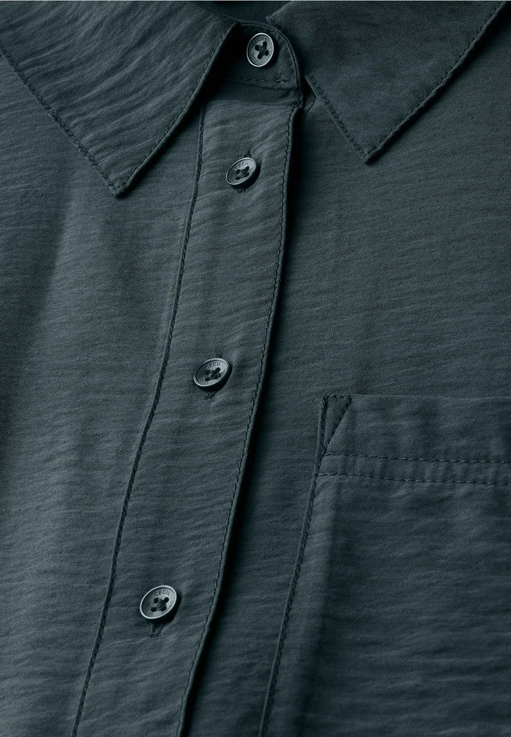 Cecil - Mörkgrön blus aerobine finish