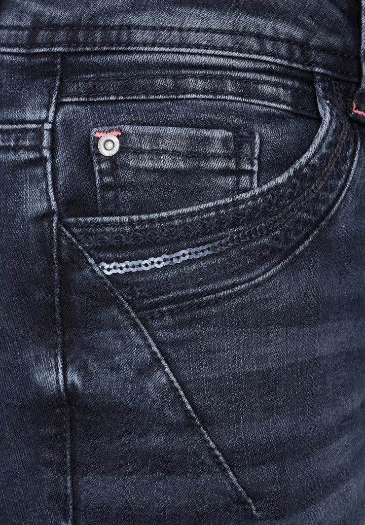 Cecil - Scarlett jeans med paljetter