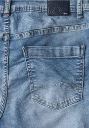 Cecil - Toronto ljusblå caprijeans med hög midja