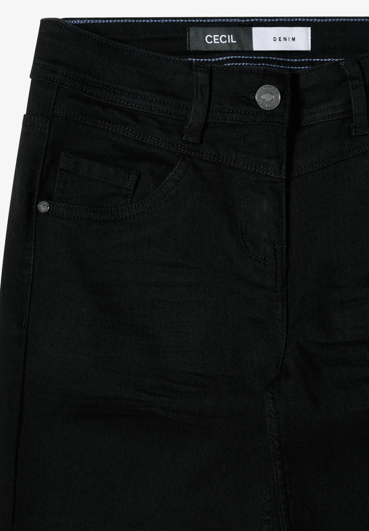 Cecil - Toronto svarta bootcut jeans
