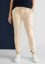 Street One - Beige byxa Bonny loose fit