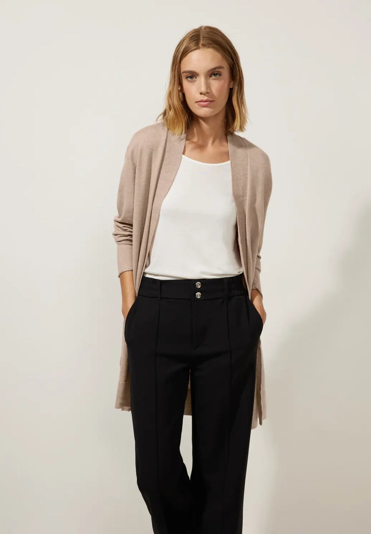 Street One - Beige stickad kofta