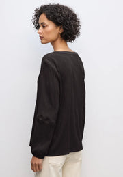 Street One - Brun creppad blus