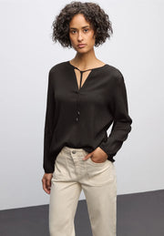 Street One - Brun creppad blus