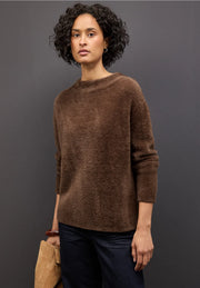 Street One - Brun fjädergarnströja