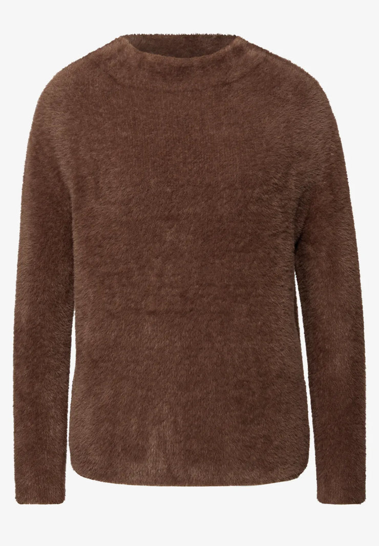 Street One - Brun fjädergarnströja