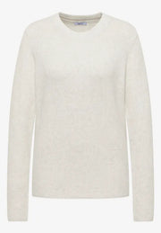 Cecil - Vit ribbstickad tröja