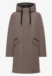 Cecil - Brun vadderad parkas