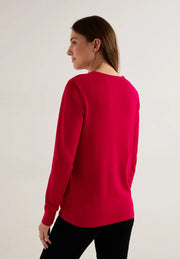 Cecil - Röd v-ringad tröja