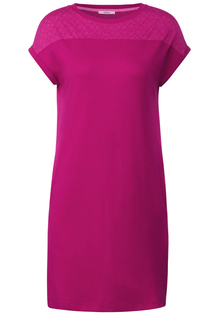 Cecil - Cerise t-shirtklänning