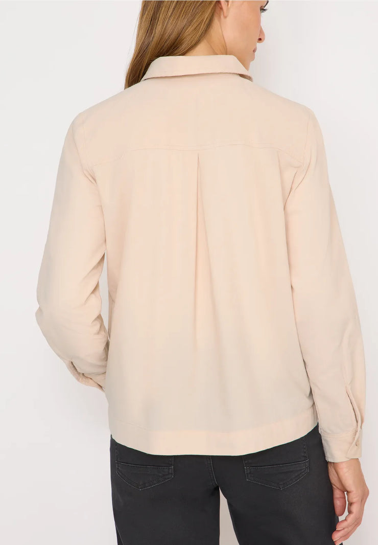 Cecil - Beige manchesterskjorta
