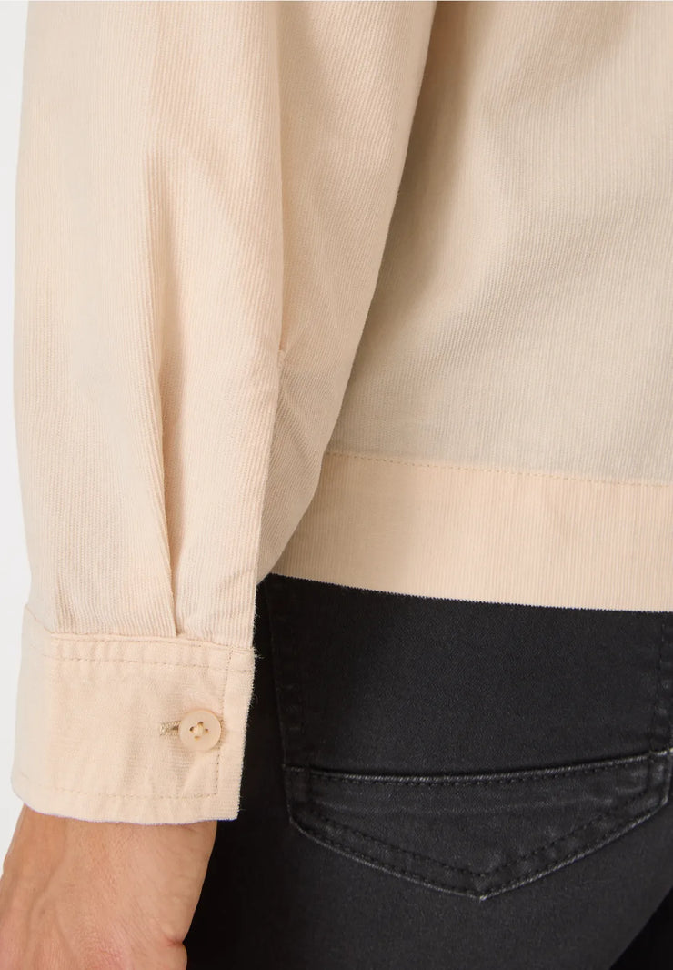 Cecil - Beige manchesterskjorta