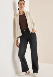 Cecil - Crèmevit fjädergarnsjacka