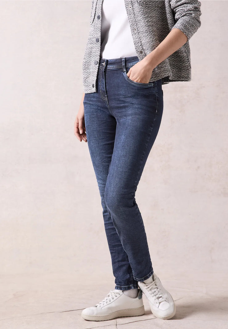 Cecil - Toronto slim fit high waist jeans