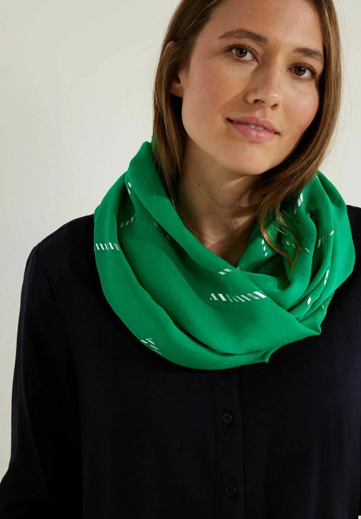 Cecil - Grön tubscarf med silver