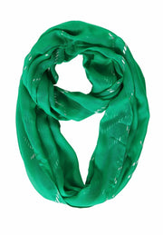 Cecil - Grön tubscarf med silver