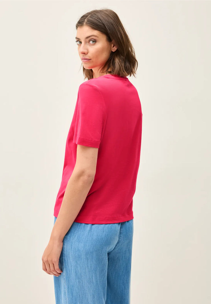 Cecil - Röd t-shirt i bomull