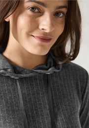 Cecil - Grå kritstrecksrandig klänning