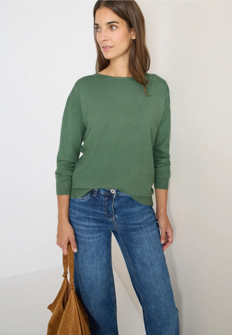 Cecil - Grön stickad tröja