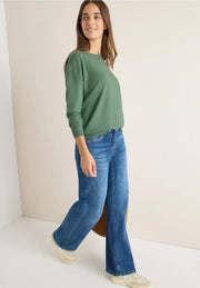 Cecil - Grön stickad tröja