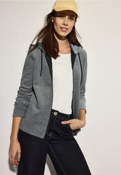 Cecil - Grön sweatshirtjacka