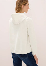 Cecil - Beige sweatshirt med huva