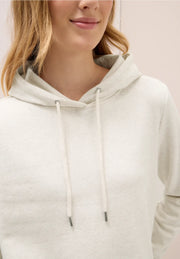Cecil - Beige sweatshirt med huva