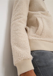 Cecil - Kort beige teddyjacka