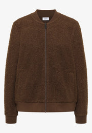 Cecil - Kort brun teddyjacka