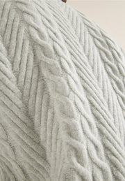 Cecil - Grå kabelstickad tröja