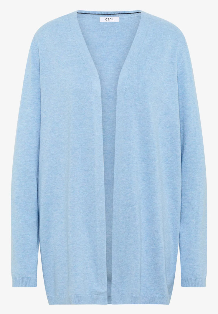 Cecil - Ljusblå kofta i bomull viskos